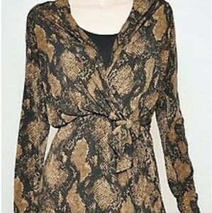 Tahari Snakeskin Print Dress Size 6